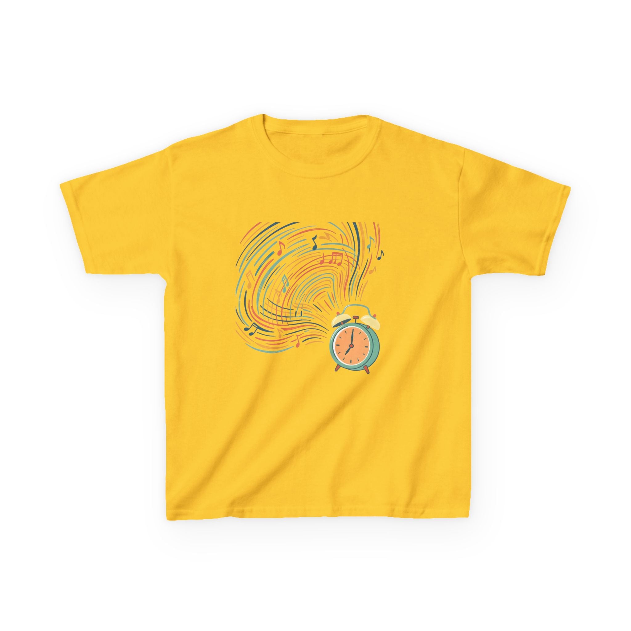 Kids Tee - Retro Music Alarm Clock | Abstract Playful Design