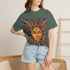 Unisex T-shirt - Psychedelic Sun Boho | Comfort Colors Garment-Dyed