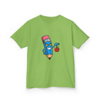 Kids Tee - Mischievous School Supplies Cartoon | Funny Education