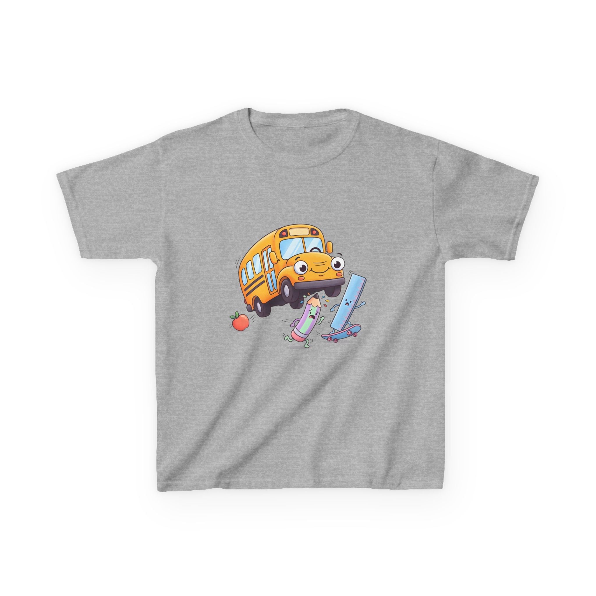 Kids School Bus Tee - Cute School Supplies Shirt | Back to School 2026