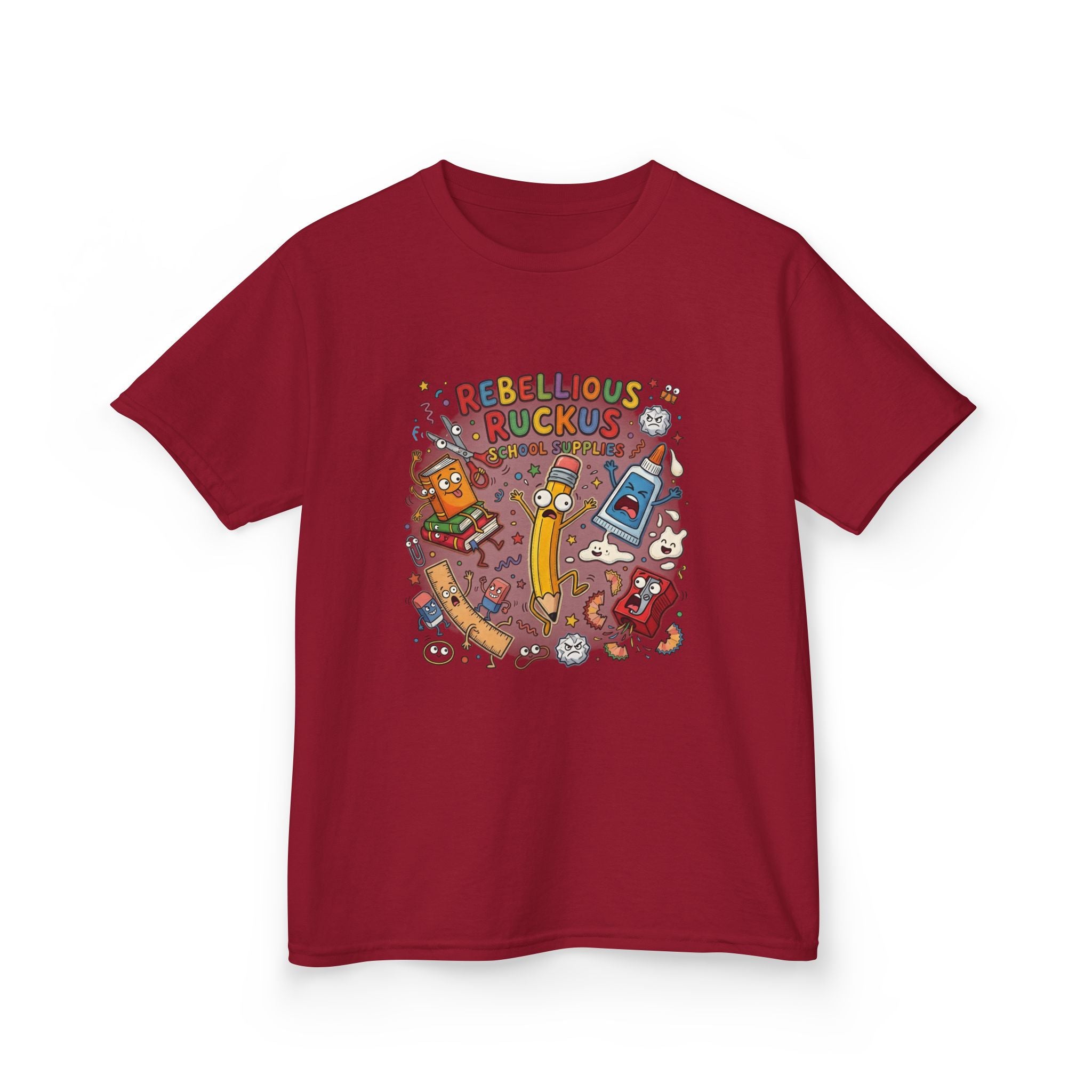 Kids Tee - Rebellious Ruckus School Supplies T-Shirt