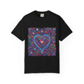 Unisex Garment-Dyed T-shirt - Cosmic Love | Psychedelic Heart Art