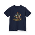 Kids Dark Academia Tee - Macabre School Supplies Skull