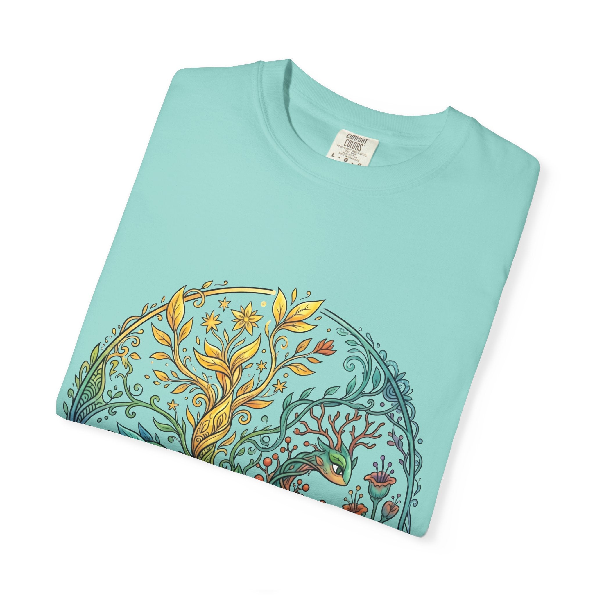 Elemental Dragon Tree T-Shirt - Mystical Nature Art | Comfort Colors