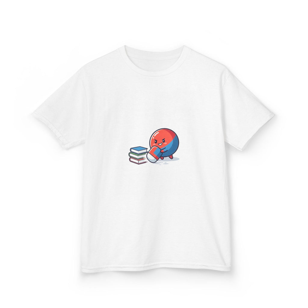 Kids Heavy Cotton Tee - Cute School Learning Cartoon Shirt