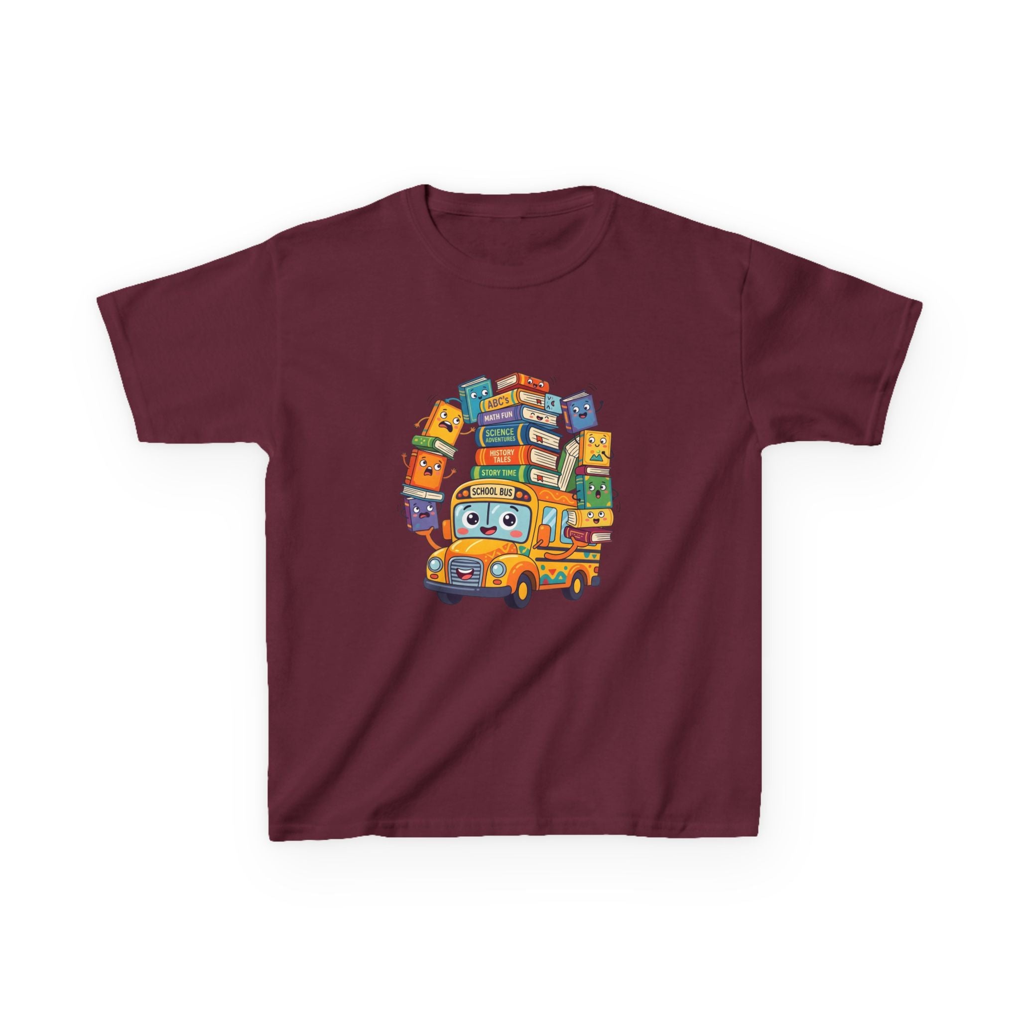 Kids Learning Tee - ABC's, Math & Science School Bus Fun