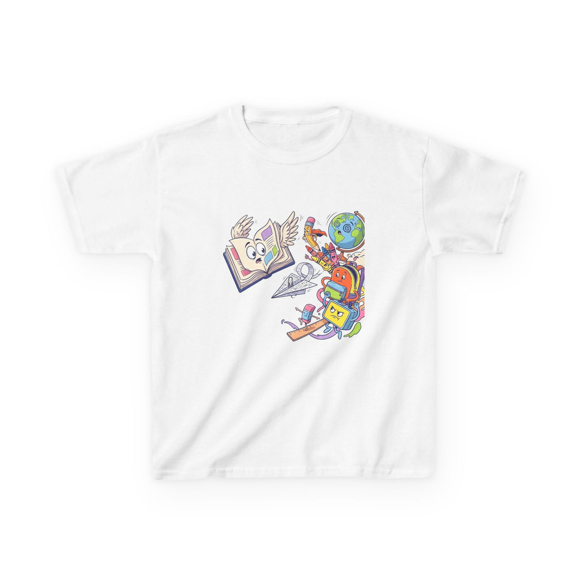 Kids Tee - Cute HOMEWORK Whimsical School Supplies | Back to School