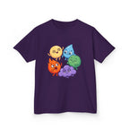Kids Heavy Cotton Tee - Cute Whimsical Elemental Characters