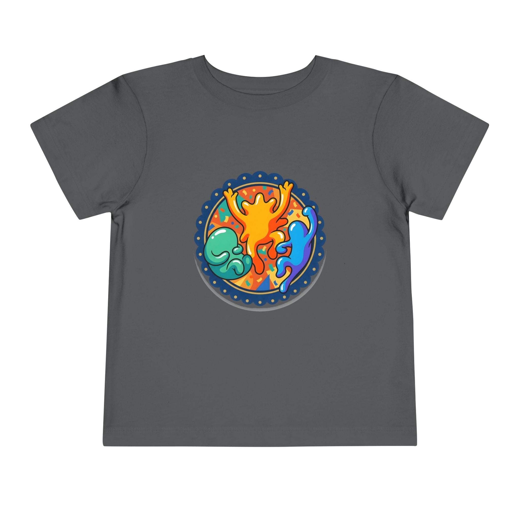 Toddler Tee - Vibrant Playful Celebration Dancing Confetti Shirt
