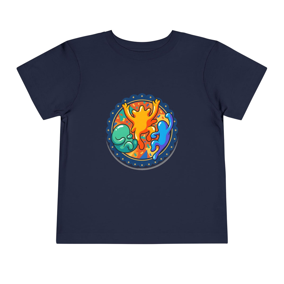 Toddler Tee - Vibrant Playful Celebration Dancing Confetti Shirt