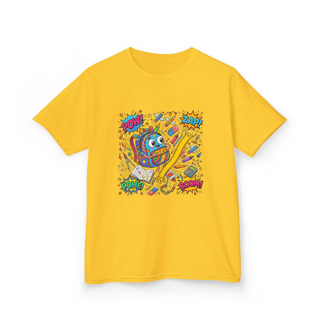 Kids T-Shirt - POW! ZAP! Comic School Supplies | Back to School