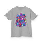 Kids Glitch Art Tee - FUNGUS Neon Cyberpunk Design | Retro