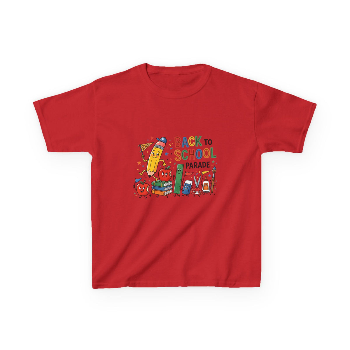 Kids Back to School Tee - Playful SCHOOL Supplies | First Day