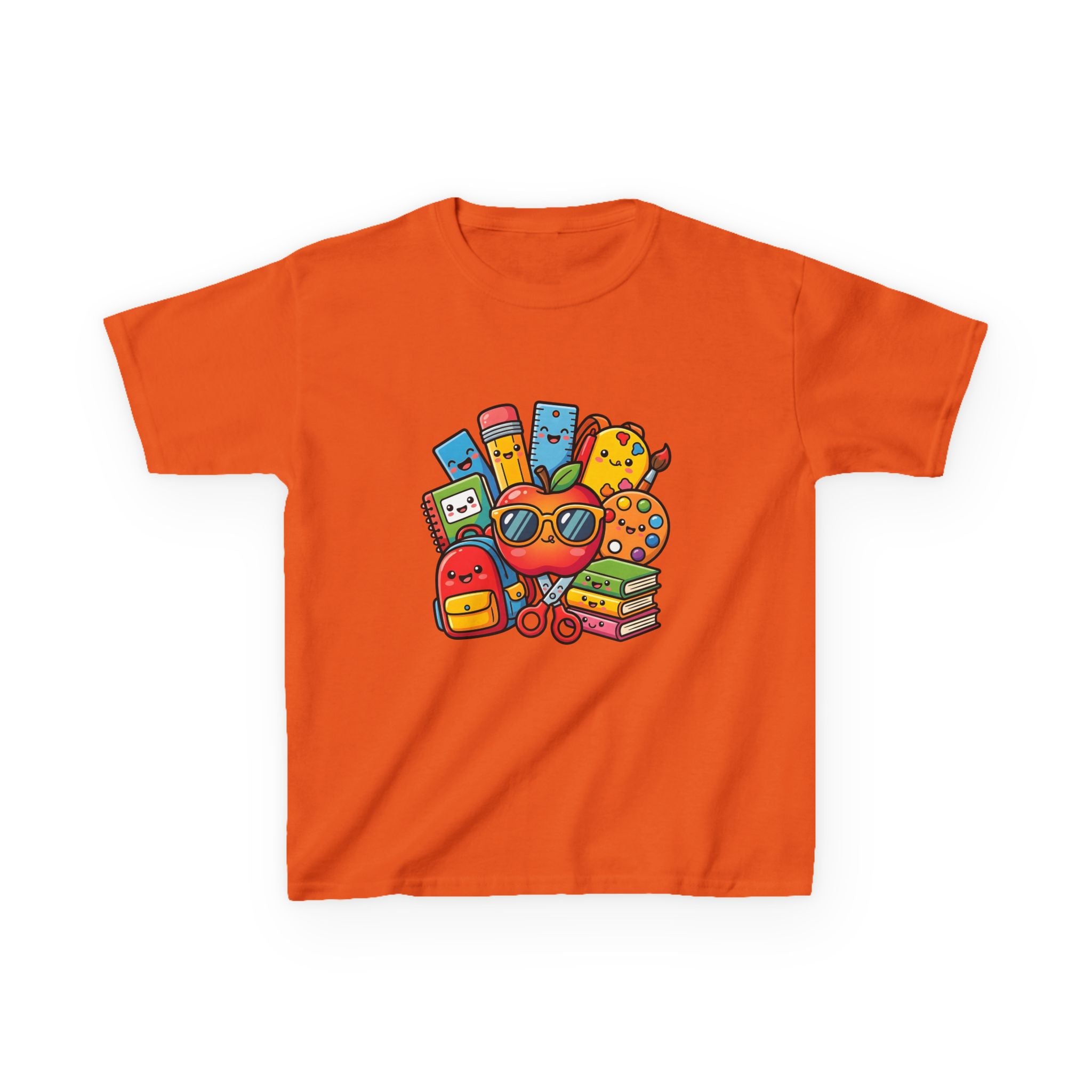 Kids Back to School T-Shirt - Kawaii School Supplies Art | 2026