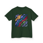 Kids Tee - Vibrant Elemental Magic Energy | Fantasy Glow