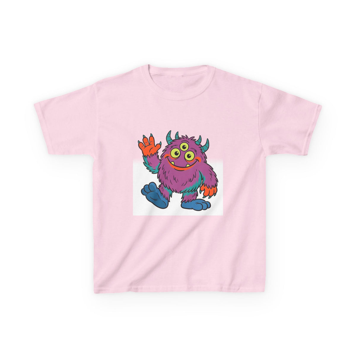 Kids T-Shirt - Cute 3-Eyed Monster Cartoon | Colorful & Fun