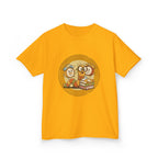 Kids Bookworm Tee - Cartoon Worm Studying Books | Back to School