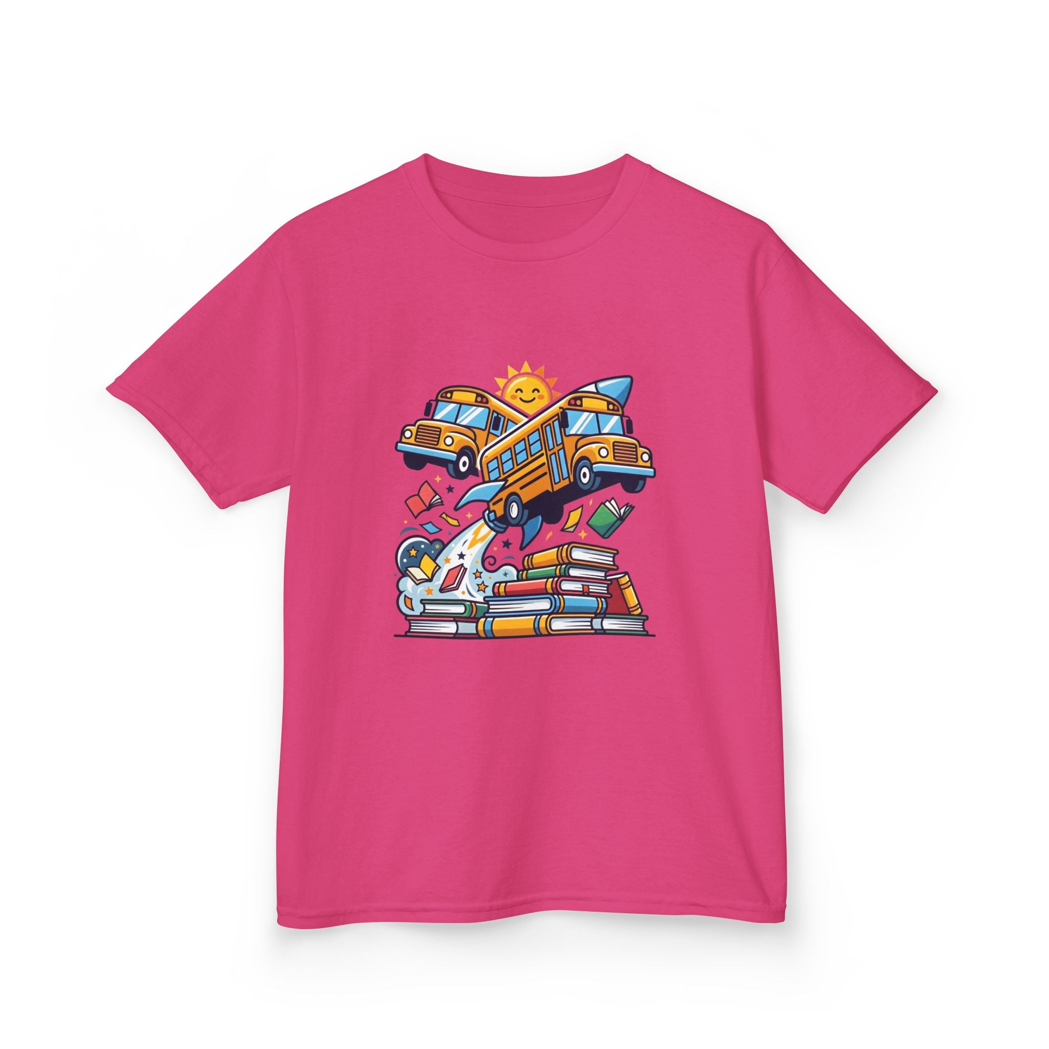 Kids Back to School T-Shirt - Rocket Bus Adventure | First Day