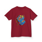 Kids Tee - Vibrant Geometric School Supplies Cartoon | Back to School