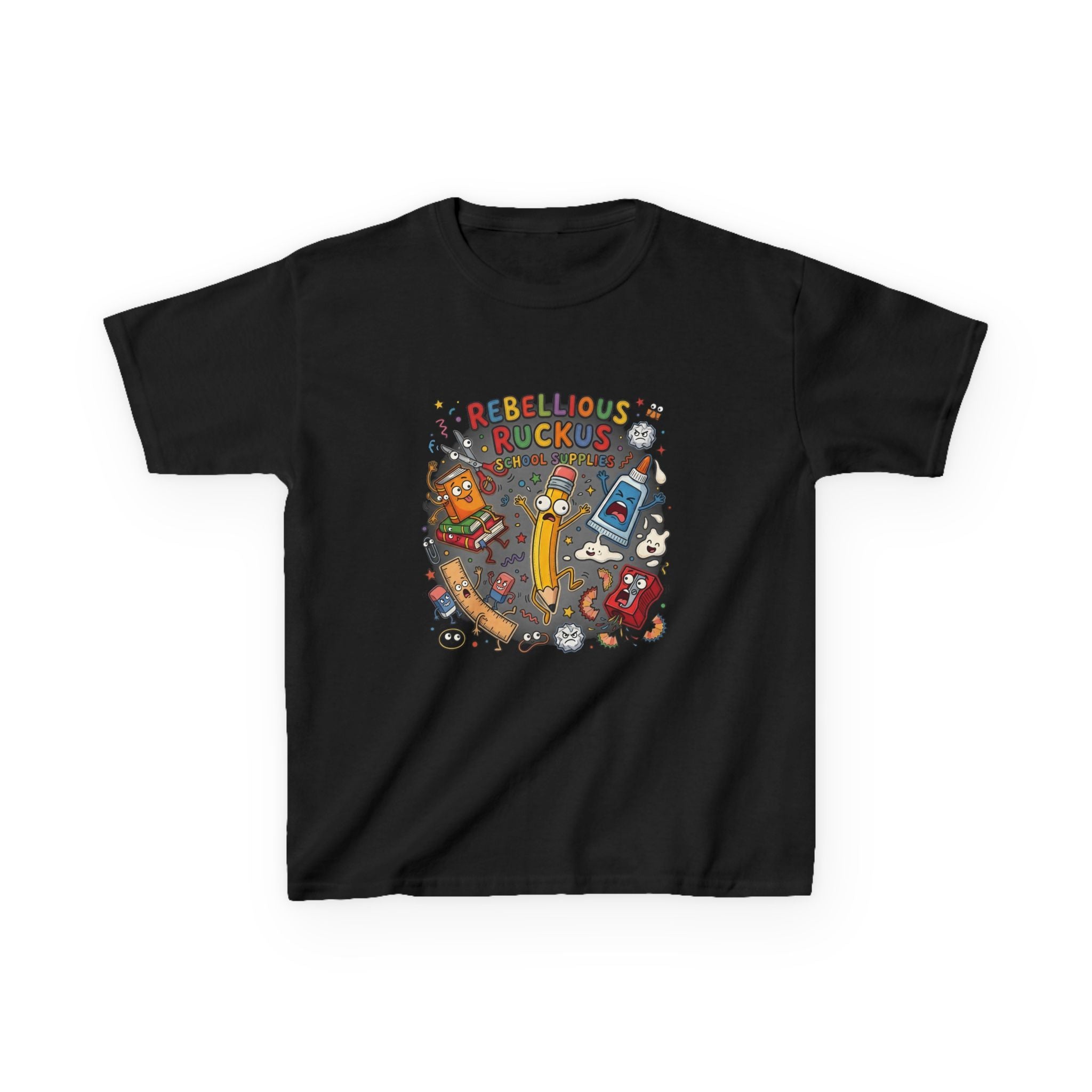 Kids Tee - Rebellious Ruckus School Supplies T-Shirt