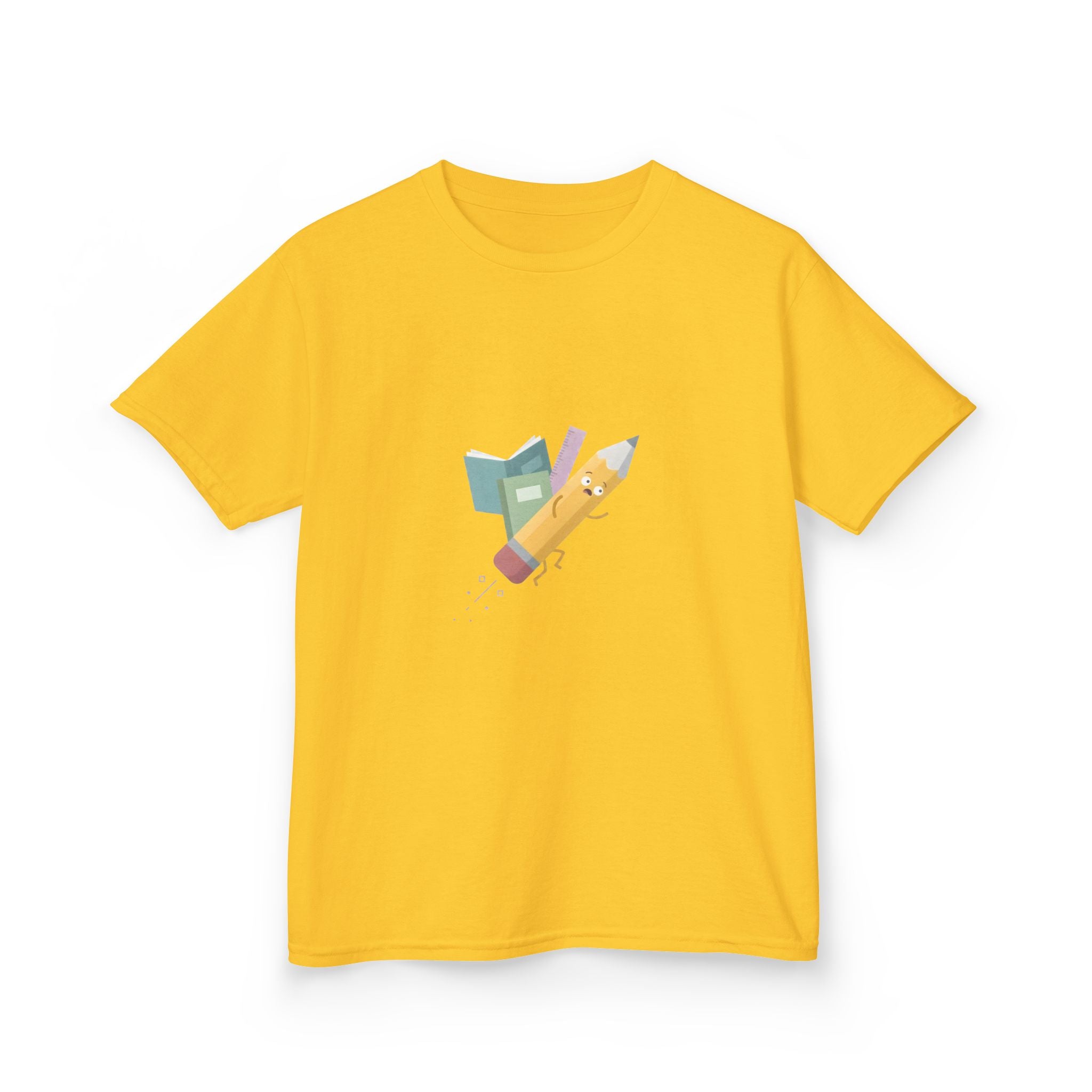 Kids Tee - Playful School Supplies Cartoon | Back to School Fun