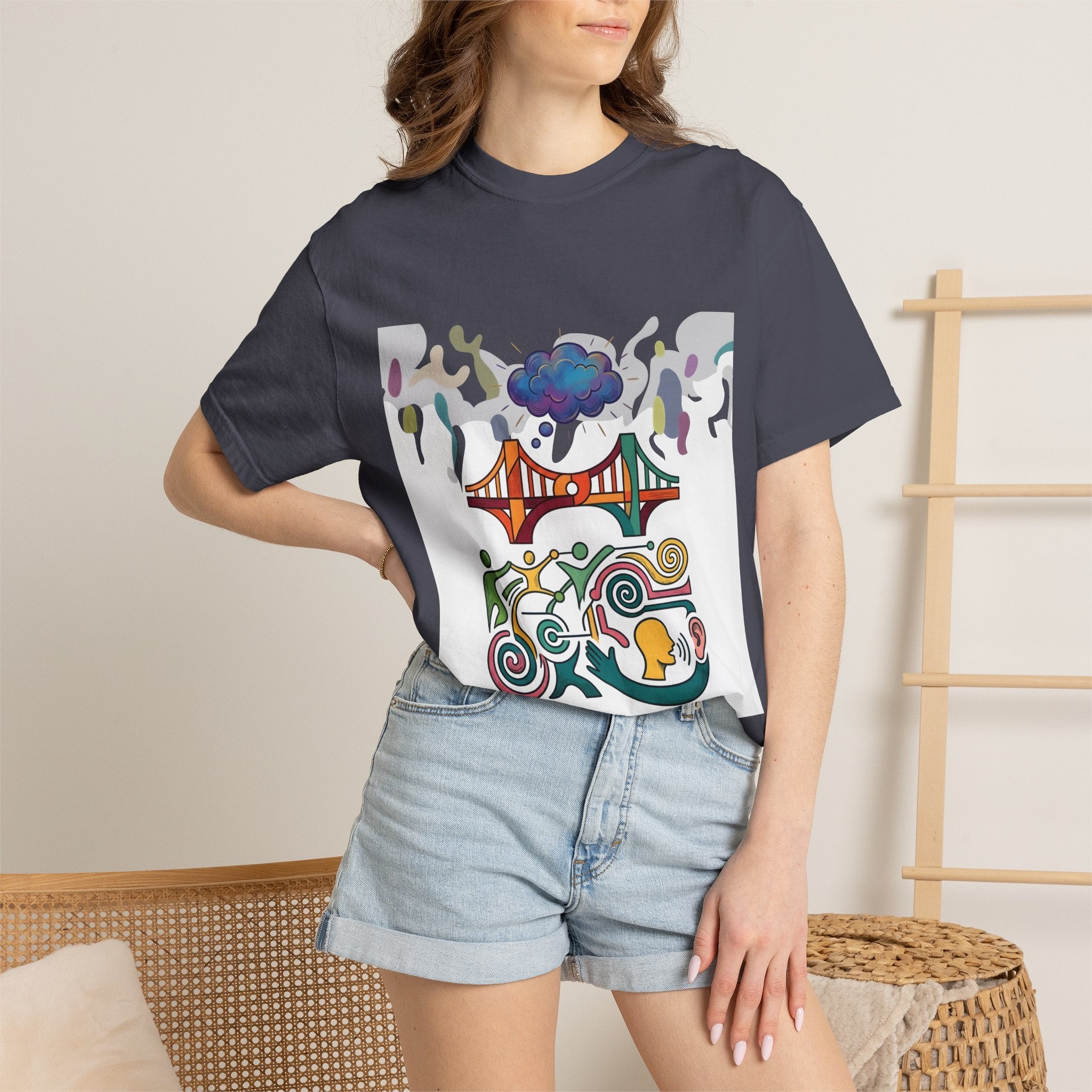 Comfort Colors T-shirt - Symbolic Connection | Abstract Communication