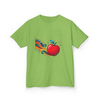 Kids Abstract Fruit Tee - Vibrant Apple Art | Creative Design