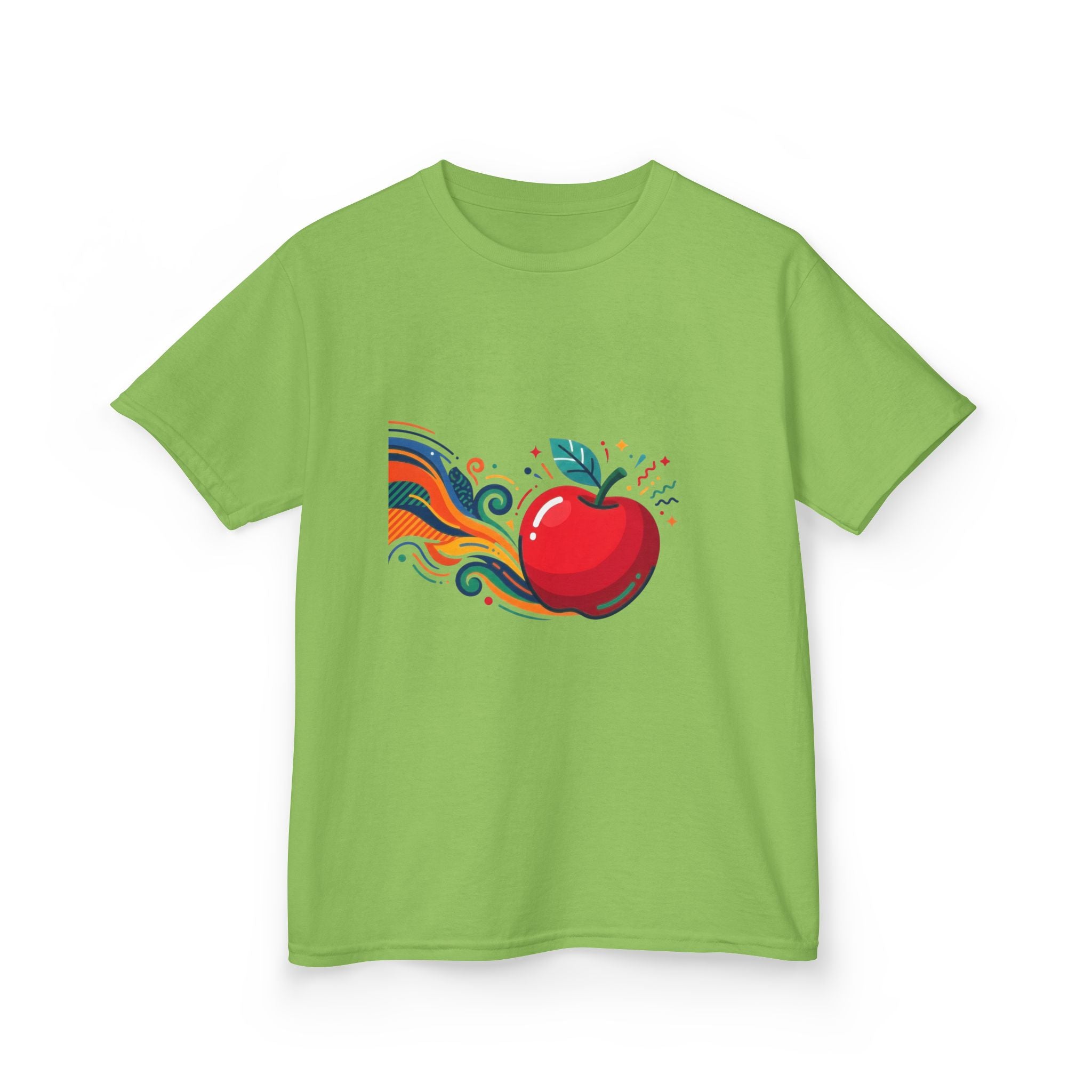 Kids Abstract Fruit Tee - Vibrant Apple Art | Creative Design
