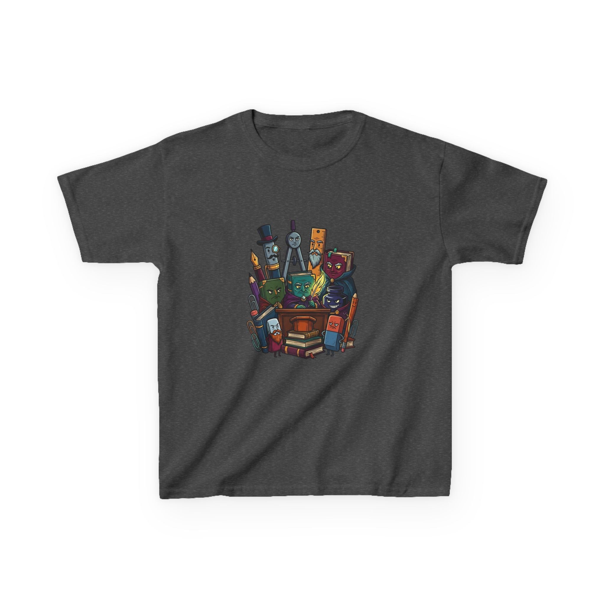 Kids Tee - Whimsical School Supplies Characters | Back to School