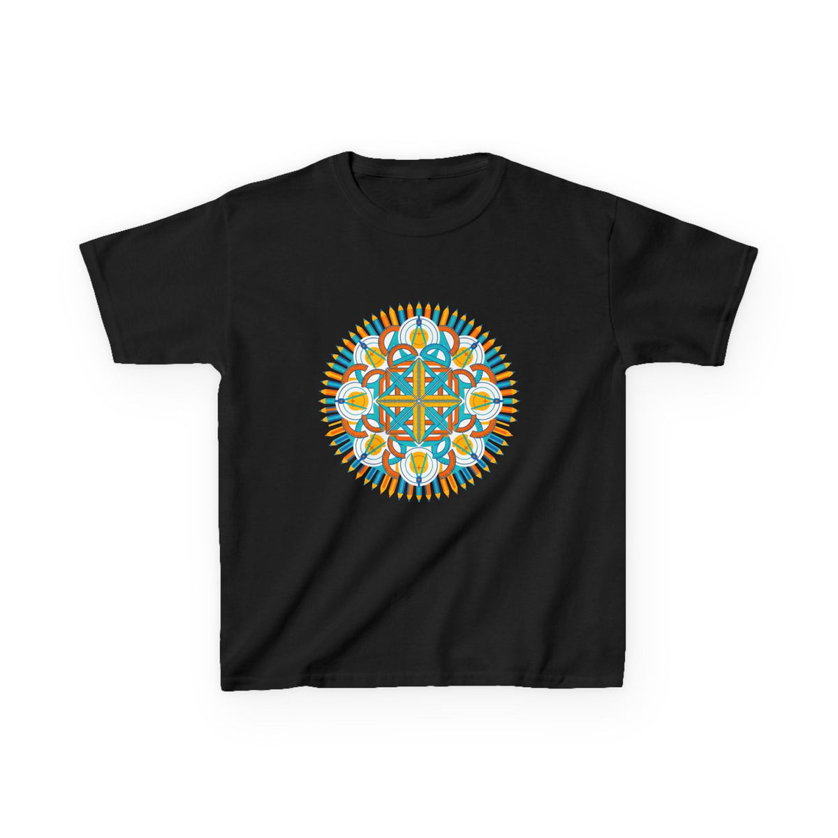Kids T-Shirt - Math & Drafting Tools Mandala | STEM