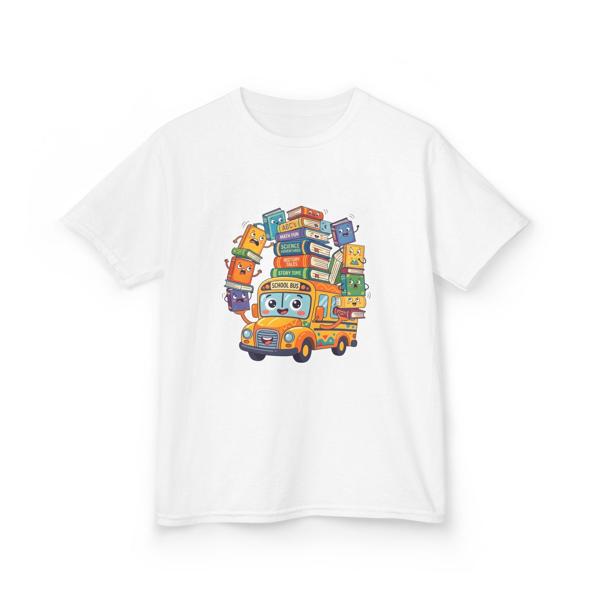 Kids Learning Tee - ABC's, Math & Science School Bus Fun