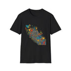 Unisex T-Shirt - Groovy Folk Art Love & Peace | Vibrant Community
