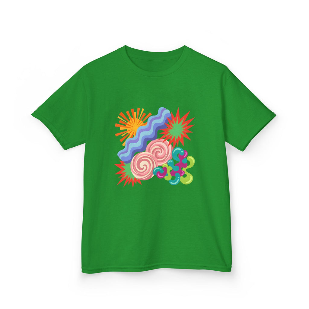 Kids T-Shirt - Playful Candy Explosion Abstract Art