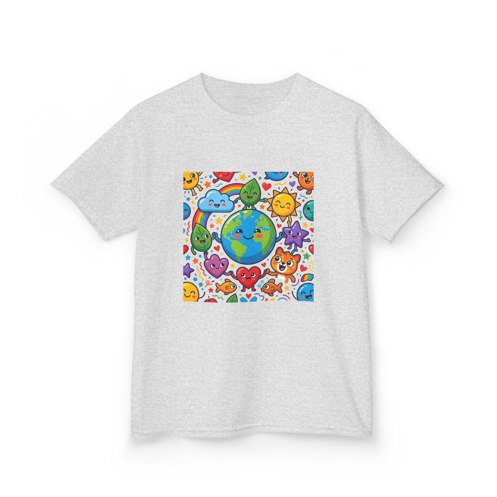 Kids Earth Day Tee - Happy Cartoon Planet | Nature Lovers