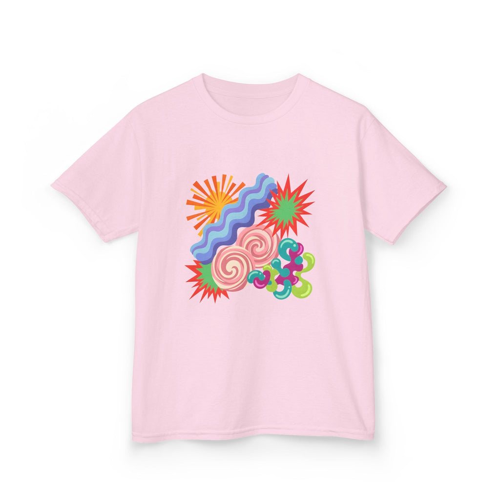 Kids T-Shirt - Playful Candy Explosion Abstract Art