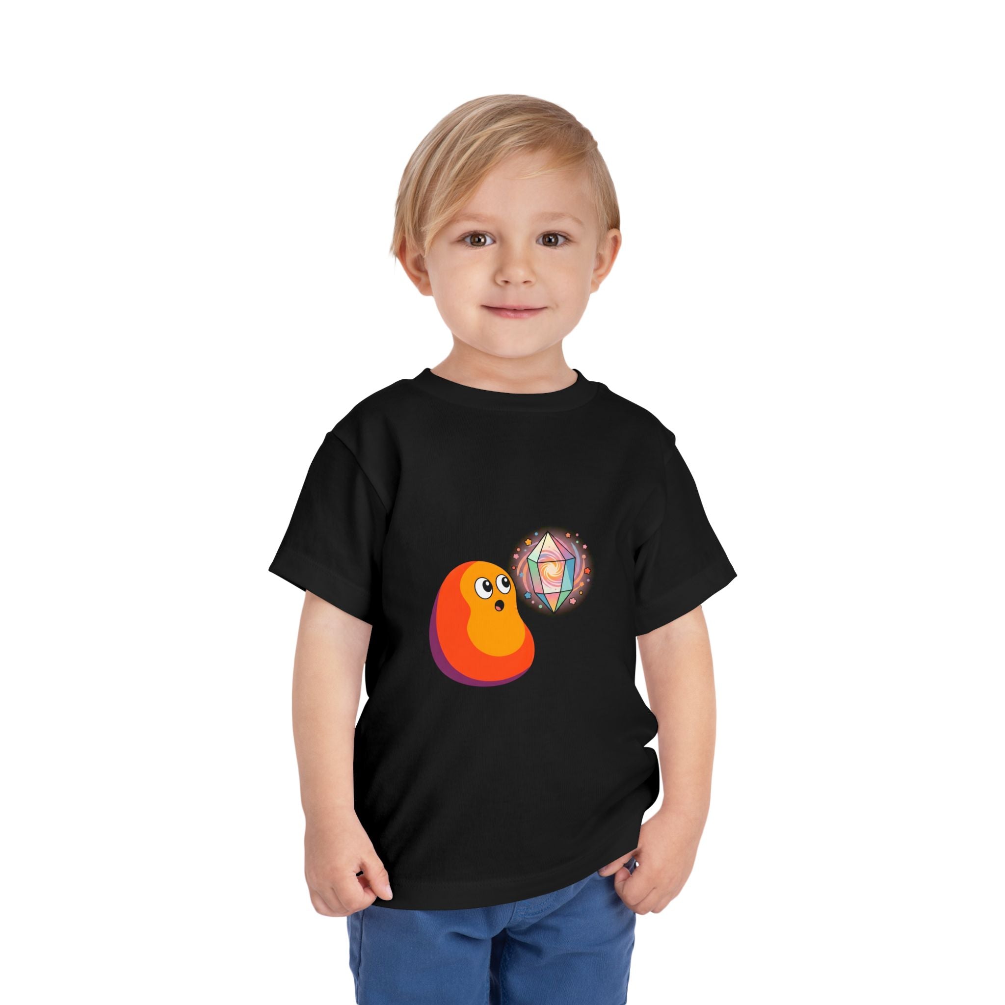 Toddler Short Sleeve Tee - Whimsical Cosmic Creature Stars
