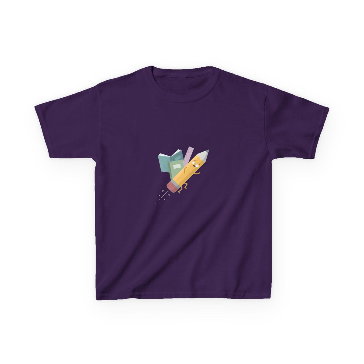 Kids Tee - Playful School Supplies Cartoon | Back to School Fun