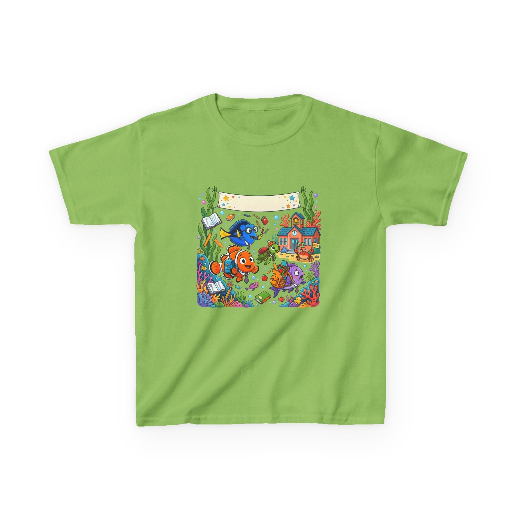 Kids T-Shirt - Whimsical Underwater School ABC | Back to School