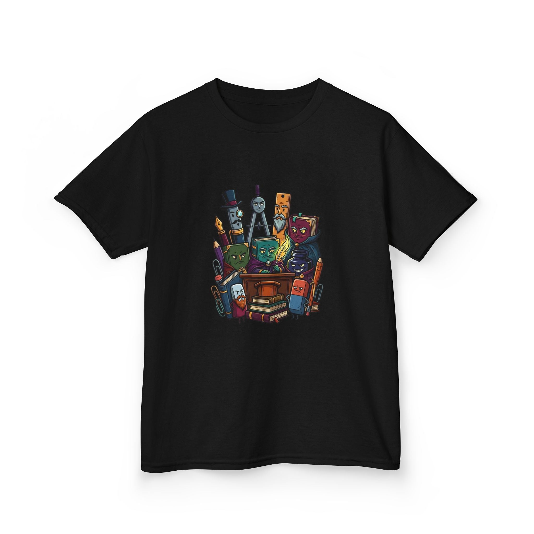 Kids Tee - Whimsical School Supplies Characters | Back to School