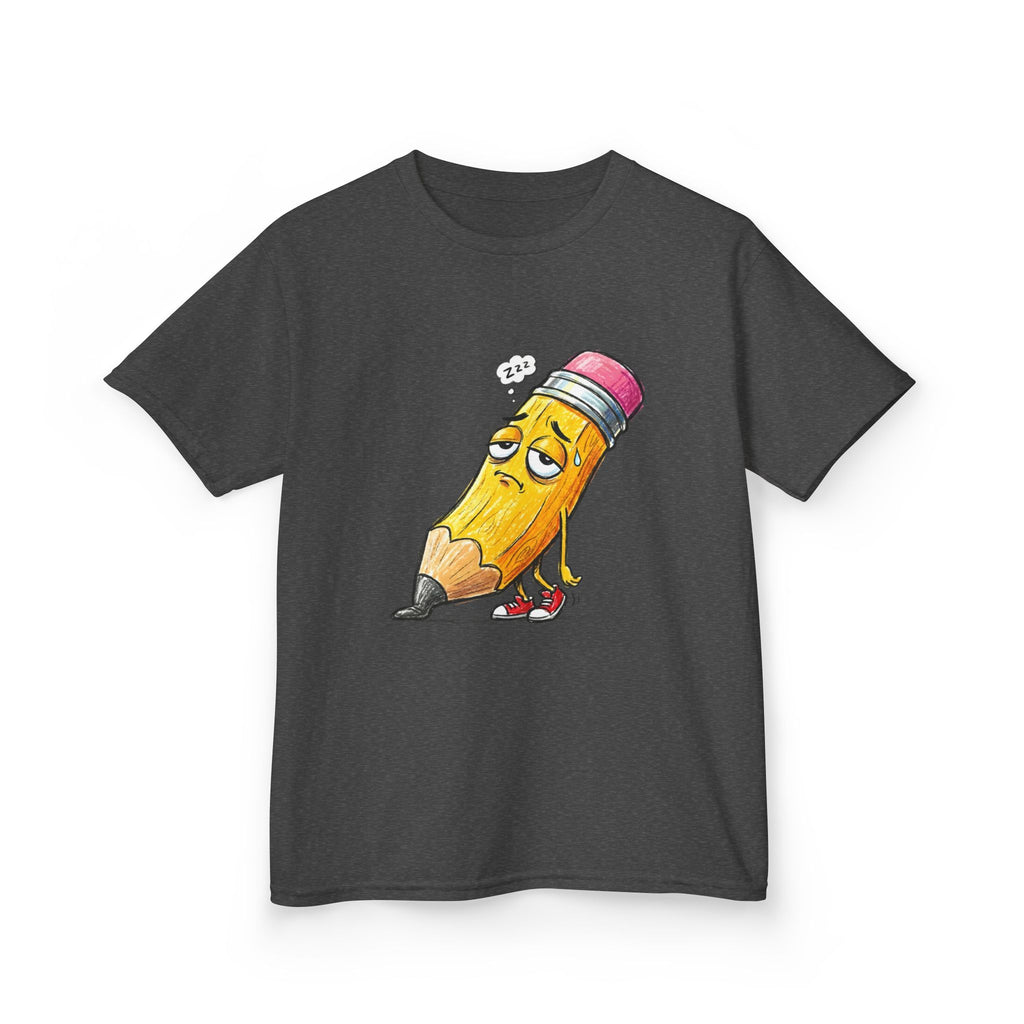 Kids T-Shirt - Tired Pencil Zzz Cartoon | Funny Back to School