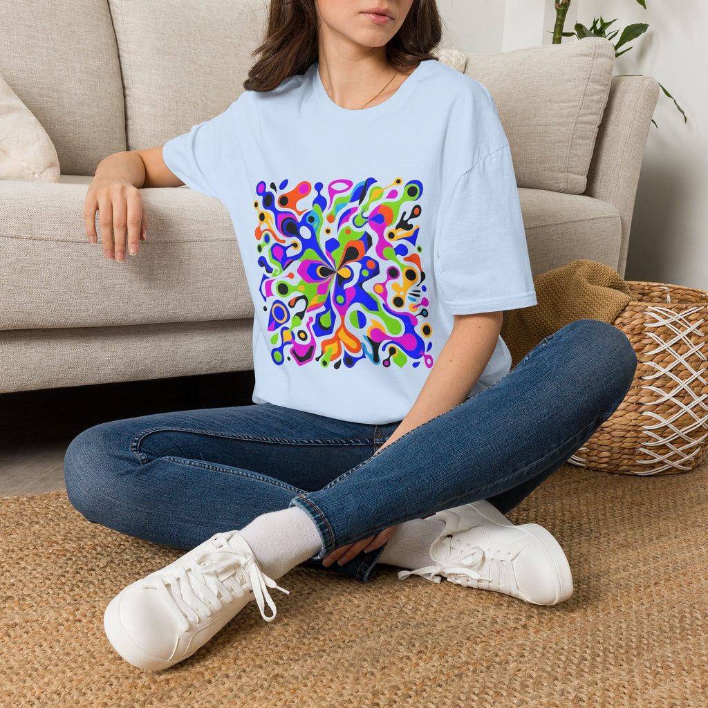 Unisex T-Shirt - Vibrant Organic Abstract | Psychedelic Flow
