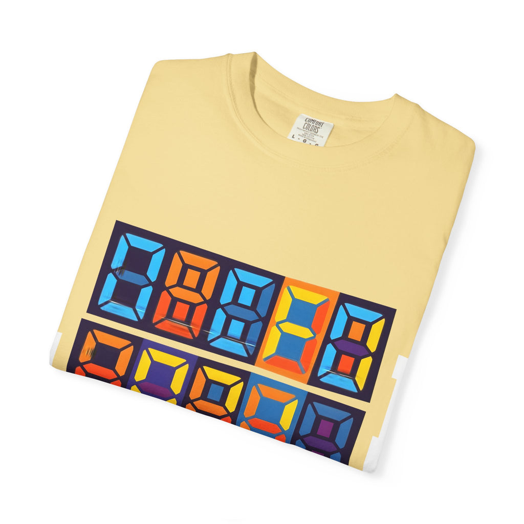 Unisex T-Shirt - Retro Tech 8-Bit Digital Display | Comfort Colors