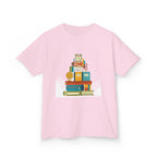 Kids Tee - Flat Vector School Supplies Stack | Back to School 2026