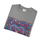 Unisex Garment-Dyed T-shirt - Cosmic Love | Psychedelic Heart Art