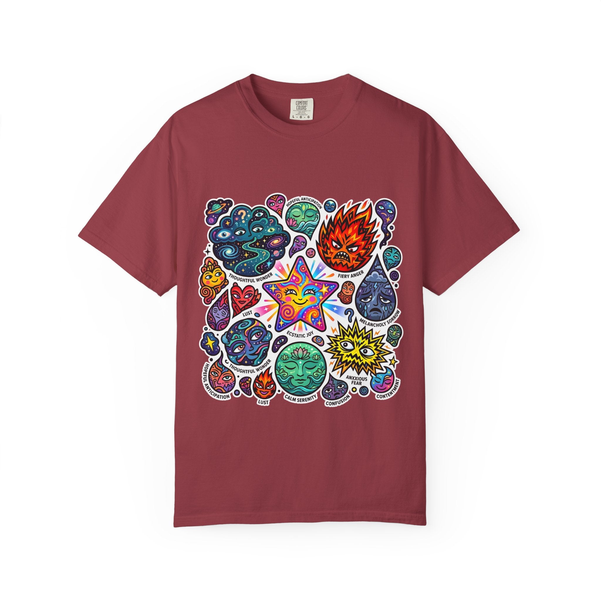 Comfort Colors T-Shirt - Psychedelic Emotions Art | Mental Health
